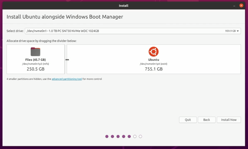 Festplattenpartition Dual Boot Ubuntu windows
