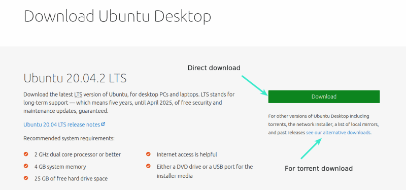 Laden Sie Ubuntu Desktop herunter