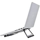 Image of Amazon Basics Aluminium Foldable Laptop Stand for Laptops up to 33 cm (13"), Black