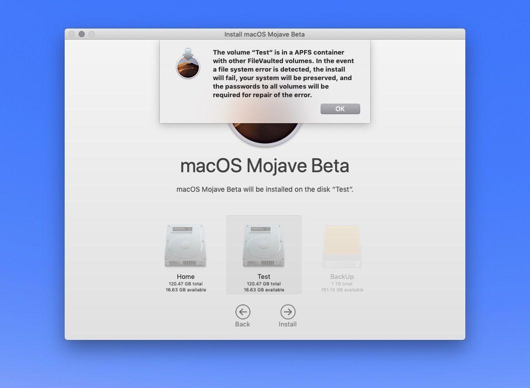 Installeer macOS-partitie