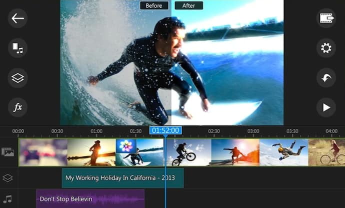 PowerDirector-app voor het bewerken van video's op Android, Windowsen macOS
