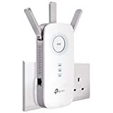 Image of TP-Link AC1750 Universal Dual Band Range Extender, Broadband/Wi-Fi Extender, Wi-Fi Booster/Hotspot with 1 Gigabit Port and 3 External Antennas, Built-in Access Point Mode, UK Plug (RE450), White