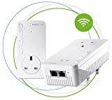 Image of Devolo Magic 1-1200 Wi-Fi Ac Starter Kit: Stable home working, High Performance Powerline Kit, Mesh Wi-Fi, Up to 1200 Mbps Via Powerline, Wi-Fi Ac, Wi-Fi Anywhere, Access Point, 2x Fast Ethernet Ports
