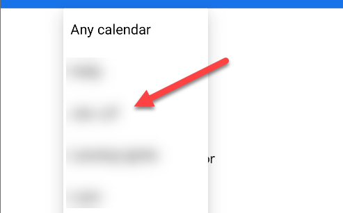 do not disturb choose calendars