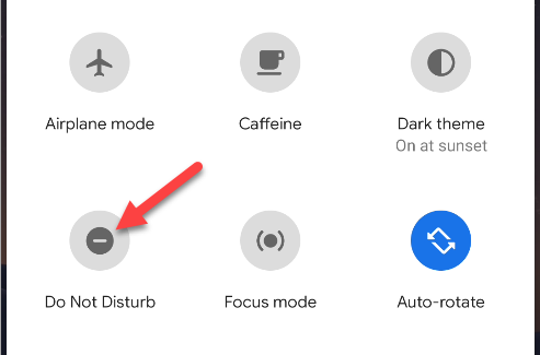 do not disturb quick settings toggle