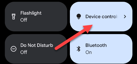 Tap the "Device Controls" tile.