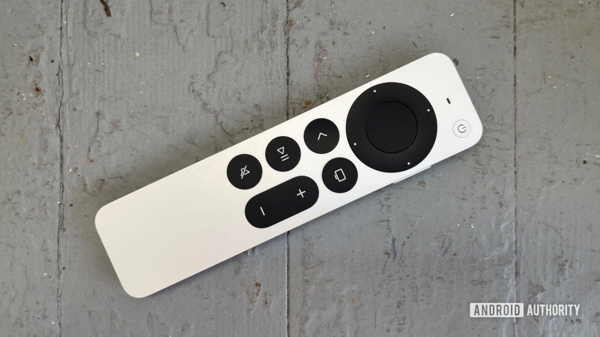 Apple TV 4K new remote from top