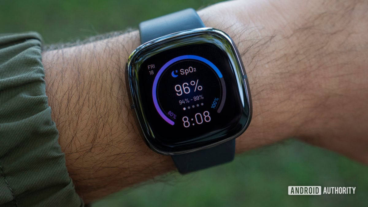 fitbit sense review design display watch face on wrist1