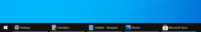 show application names on Windows 10 taskbar pic2