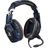 Image of Trust WiFi Gaming GXT 488 Forze-B [Officially Licensed for PlayStation] Gaming Headset for PS4 and PS5 with Flexible Microphone and Inline Remote Control - Blue