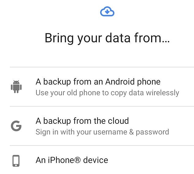 Kopiranje podatkov iz telefona Android