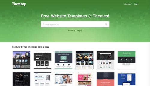 Home page of Themezy