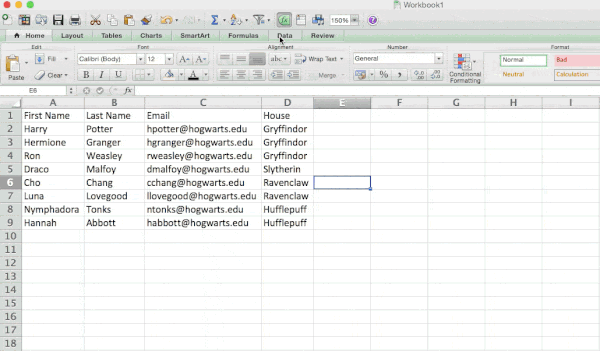 Excel mafirita mukuita