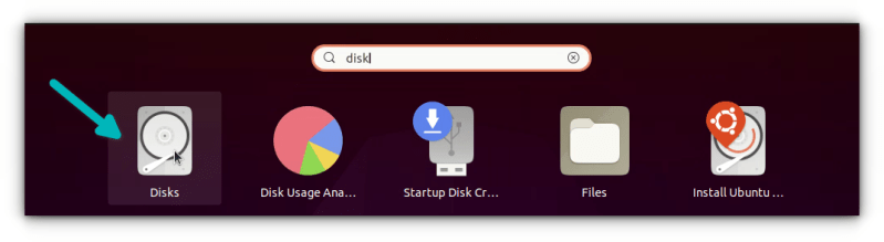 運行磁盤分區工具ubuntu