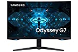 Image of Samsung Odyssey G7 Curved Gaming Monitor, 27 Inch, 240hz, 1000R, 1ms, 1440p, Black