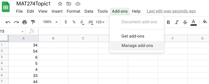 Get Add-ons in Sheets