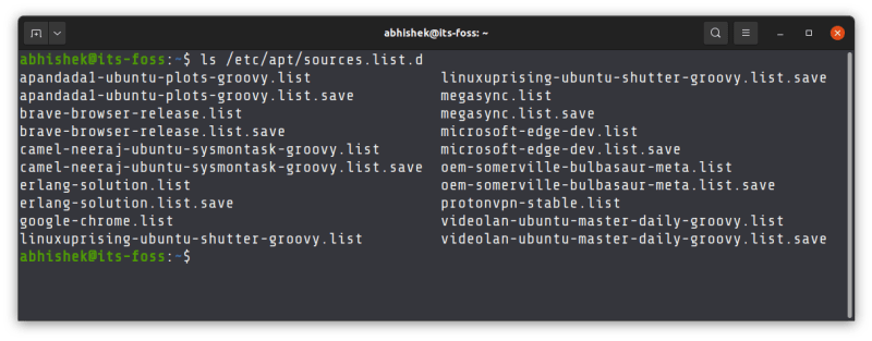 sources list ubuntu