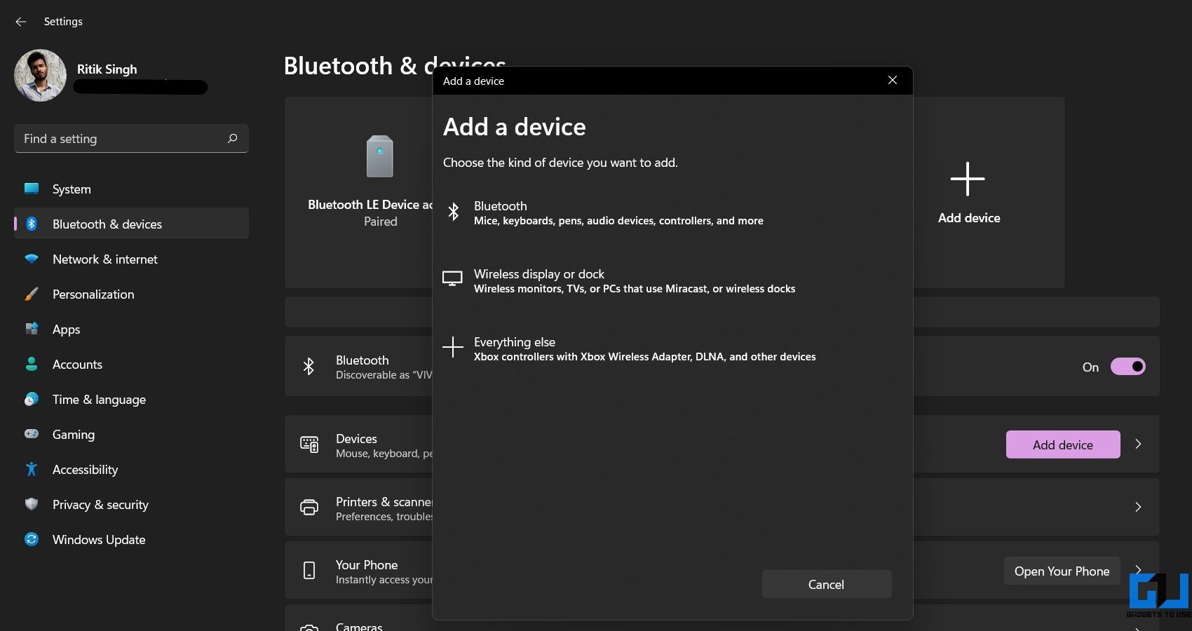 sabit Windows 11 Bluetooth Çalışmıyor