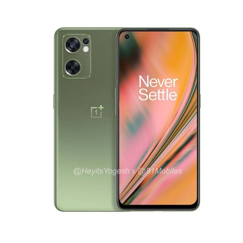 OnePlus Nord 2 CE leaked render olive green