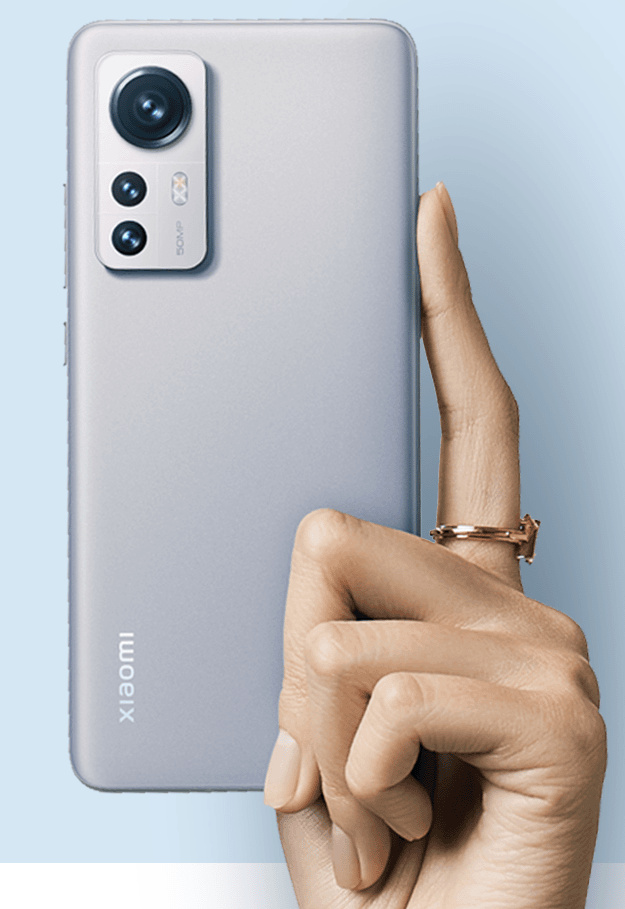 Xiaomi 12 being held in hand