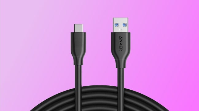 Anker wire on pink background