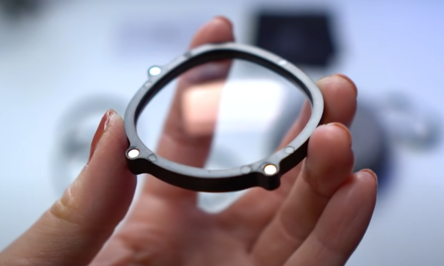 Person holding VR Wave Lens