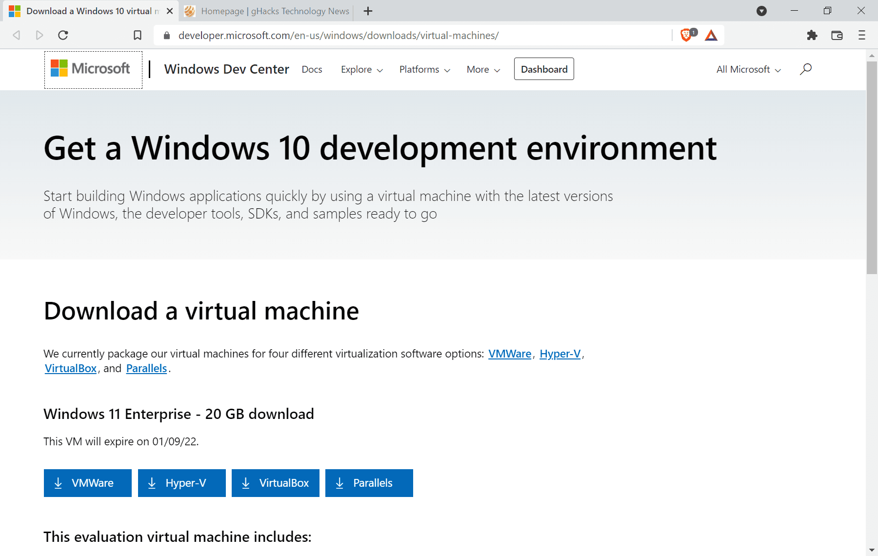 windows 11 enterprise virtual machine image