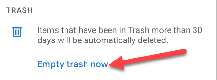 Select "Empty Trash Now" to do it immediately.