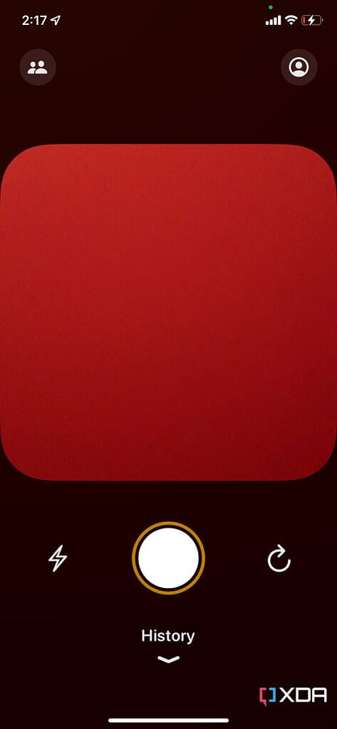 Locket app on iOS