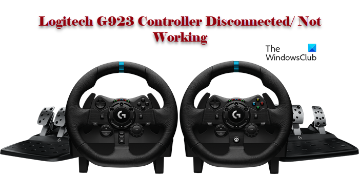 Logitech G923 Controller Disconnected or Not working