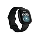 Image of Fitbit Versa 3 Health & Fitness Smartwatch with GPS, 24/7 Heart Rate, Voice Assistant & up to 6+ Days Battery, Black/Black