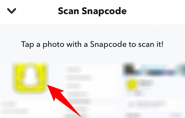 Choose a Snapcode.