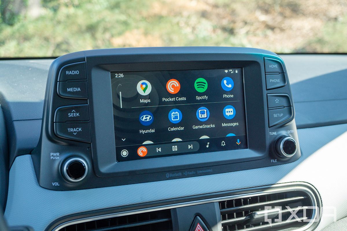 Android Auto home page
