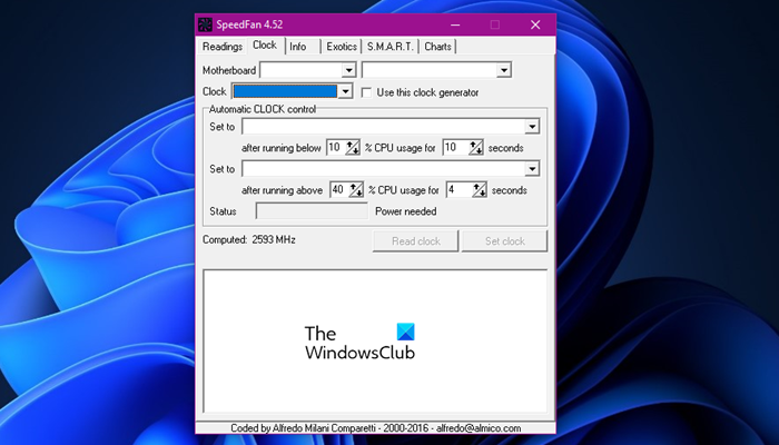 Software gratuito per il controllo della velocità della ventola Windows PC