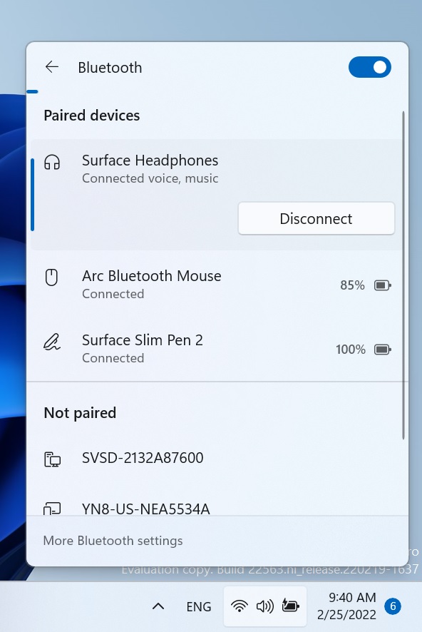 Windows 11 Bluetooth