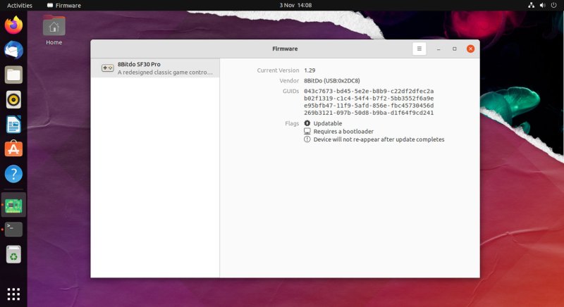gnome firmware on ubuntu