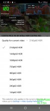 Kuva värskendussagedus pärast video kaadrit sekundis voogesituse ajal – Samsung Galaxy S22+ S22 Ultra värskendussageduste selgitus