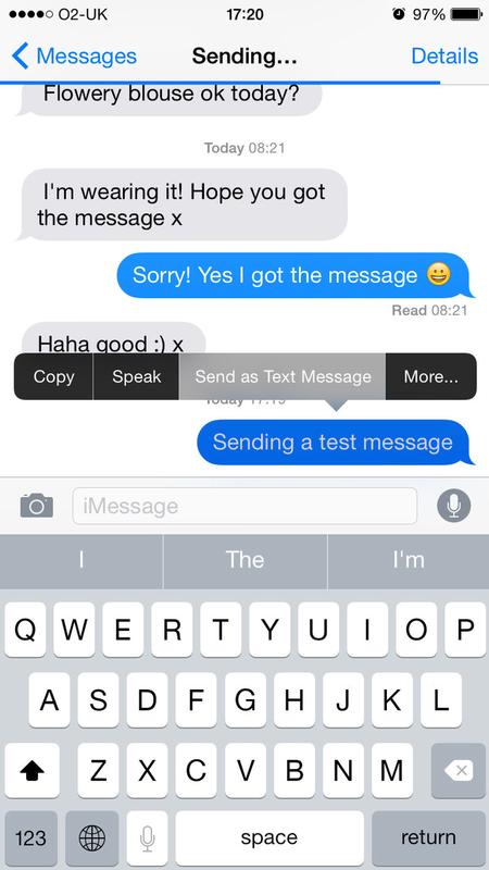 Como corrigir o iMessage não funcionando no iPhone, iPad e Mac: Enviar como mensagem de texto