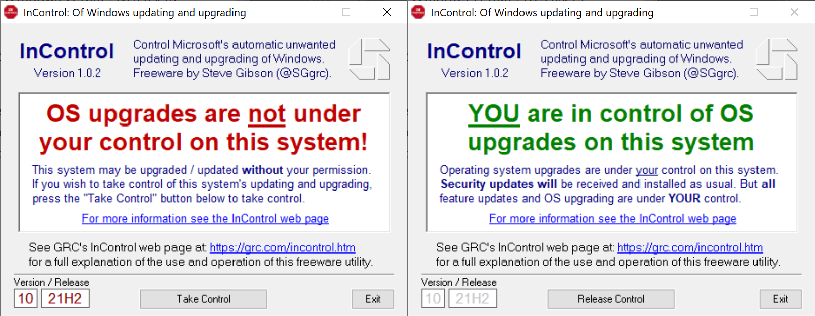 incontrol windows updates upgrades