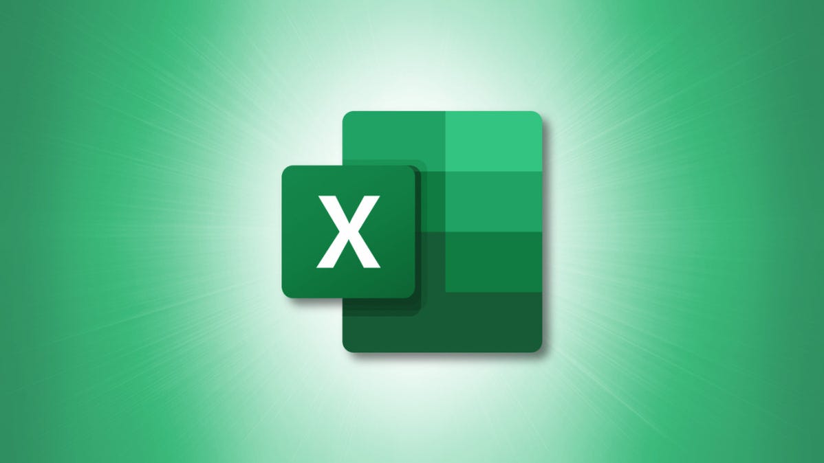 Logotip Microsoft Excel na zelenem ozadju