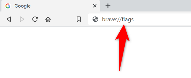 Access Brave's flags on desktop.
