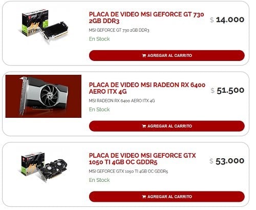 AMD Radeon RX 6400 custom graphics cards have been spotted at Argentinian retail outlets. (Image Credits: Momomo_US)