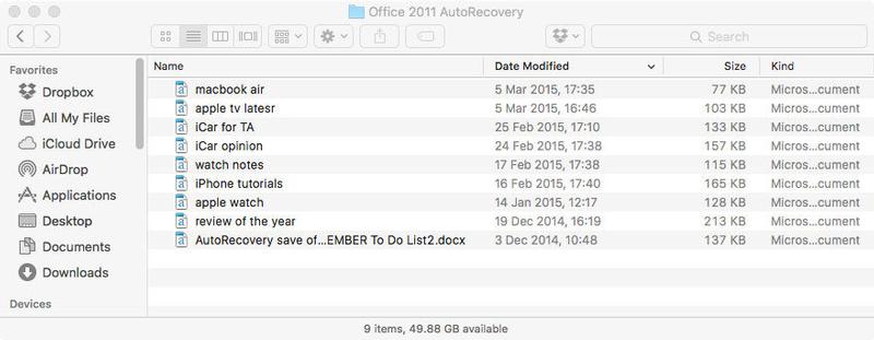 How to recover lost documents in Word for Mac: Where is my AutoRecovery Word document saved?