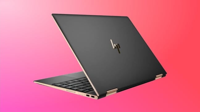 hp spectre on red background