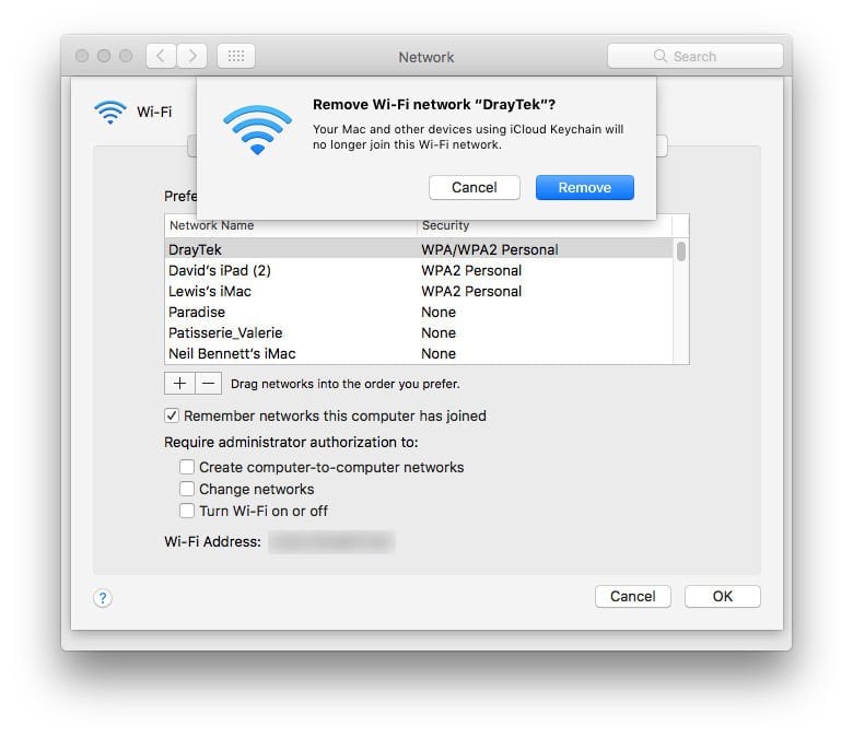 How to fix Wi-Fi not working problems on Mac: Forget network