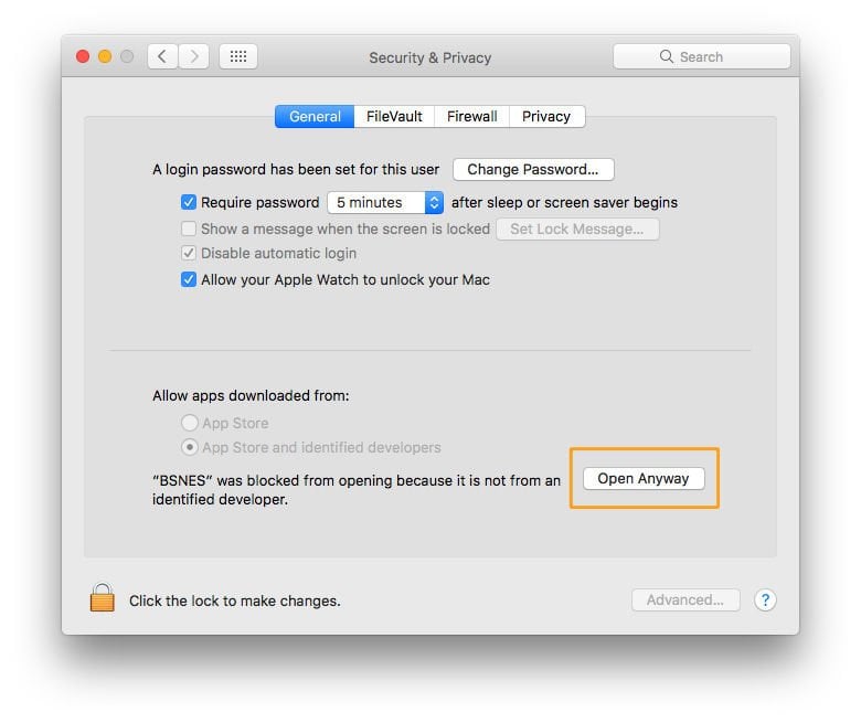 How to open a Mac app from an unidentified developer: Open Anyway button