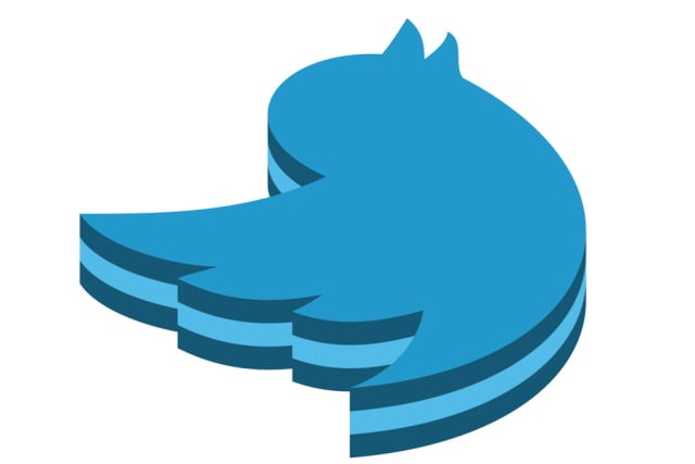 Isometric Twitter logo