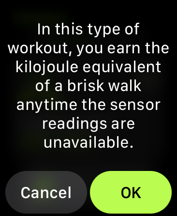 "Other" workout on Apple Watch