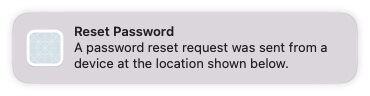 Reset password