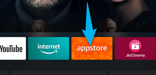 Select "Appstore" on the home screen.